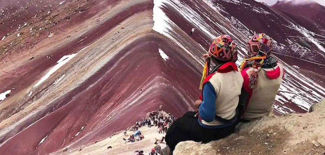 Snow on Rainbow Mountain