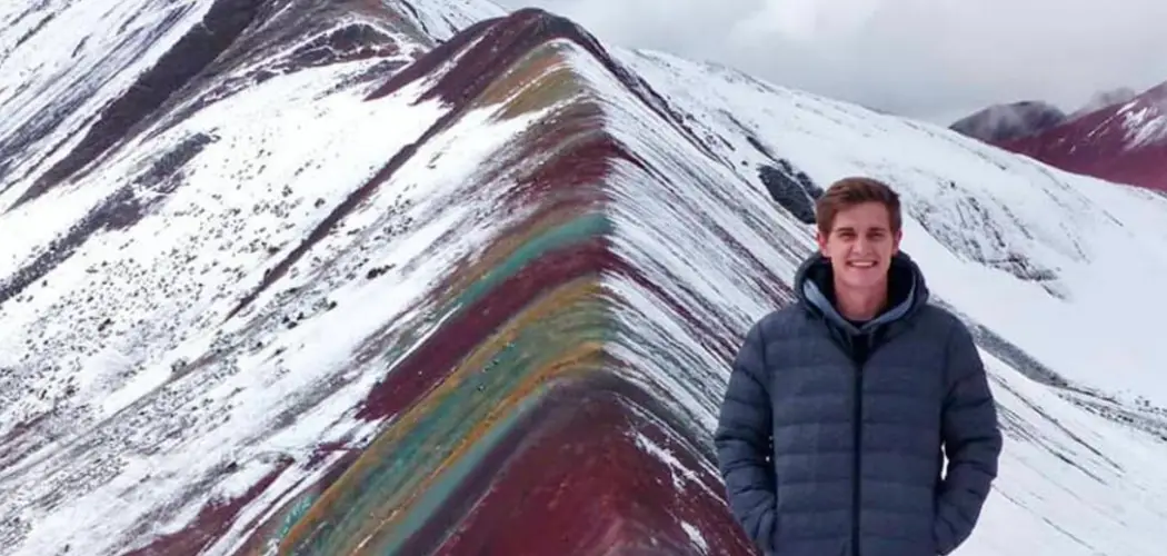 Snow on Rainbow Mountain